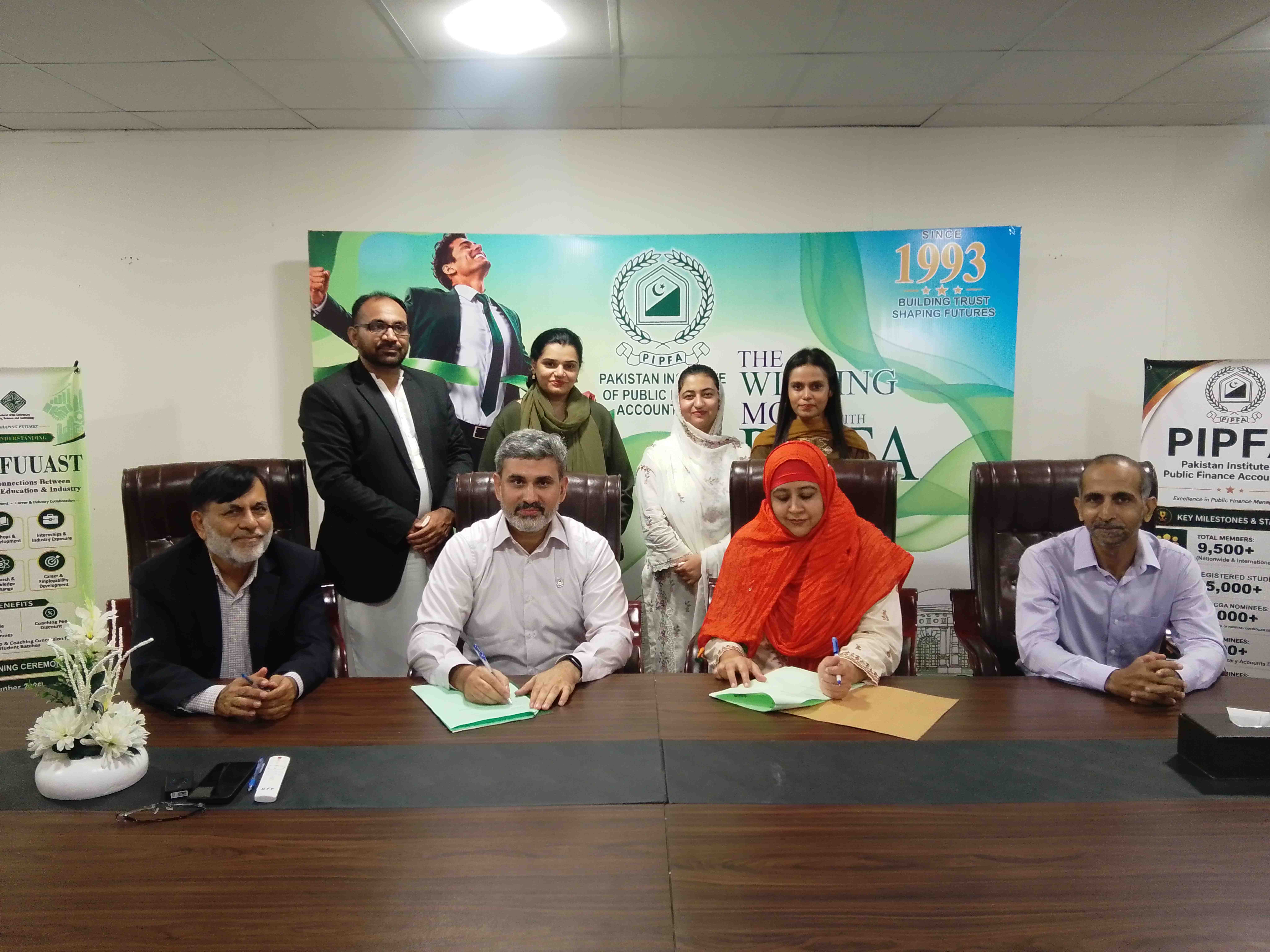 MOU Signing Ceremony PIPFA with FUUAST